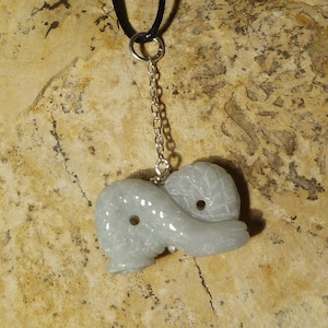 Silver pendant, chinese zodiac, snake, jade, jadeite: Important, French vat is included,20% off for US, australian and canadian buyers