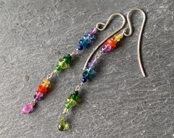 Earrings, precious stones, silver: IMPORTANT, French vat is included, 20% off for US, UK, australian and canadian buyers