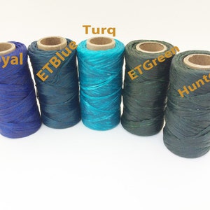 Artificial Sinew Thread Waxed Polypropylene for Craft Colorful image 3