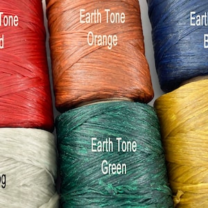 Artificial Sinew Thread Waxed Polypropylene for Craft Colorful Earth Tone Red