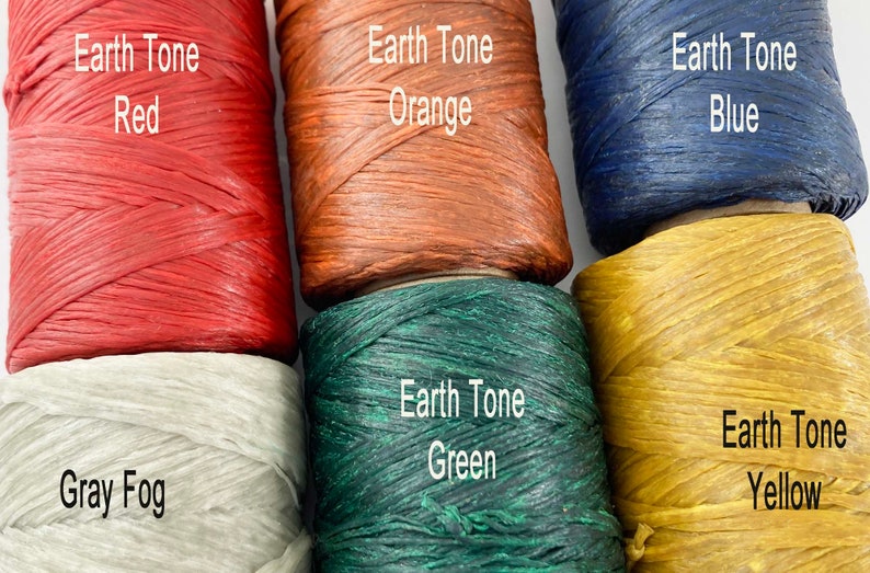 Artificial Sinew Thread Waxed Polypropylene for Craft Colorful Earth Tone Red