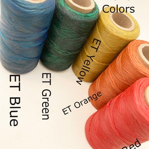 Artificial Sinew Thread Waxed Polypropylene for Craft Colorful image 8