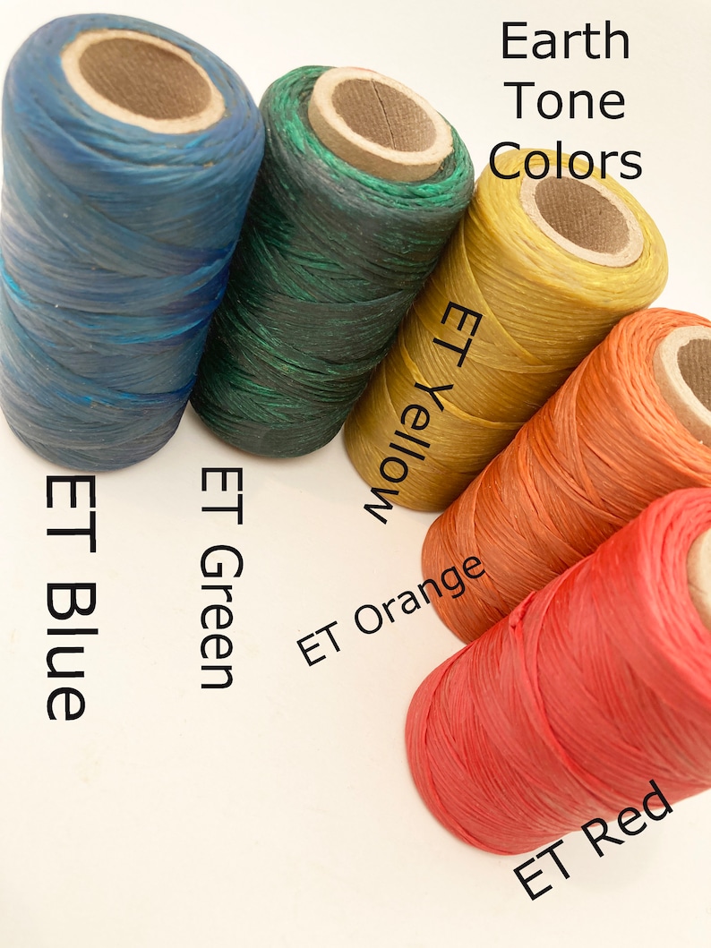 Artificial Sinew Thread Waxed Polypropylene for Craft Colorful image 8