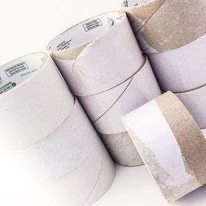 Set of 12 Heavy Duty Cardboard Rolls, Empty Tape Tubes,Craft Supply, Building Blocks, Seedling Containers, DIY Art Supplies