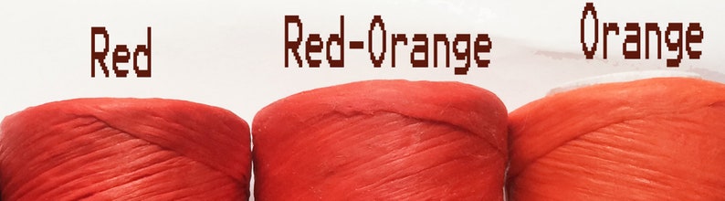 Artificial Sinew Thread Waxed Polypropylene for Craft Colorful Red Orange