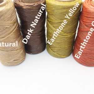 Artificial Sinew Thread Waxed Polypropylene for Craft Colorful image 4