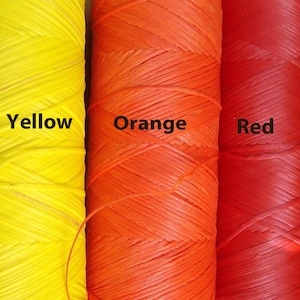 Artificial Sinew Thread Waxed Polypropylene for Craft Colorful image 5