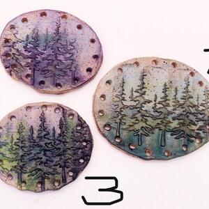 Forest of Trees Basketry Base for Coiling, Ceramic