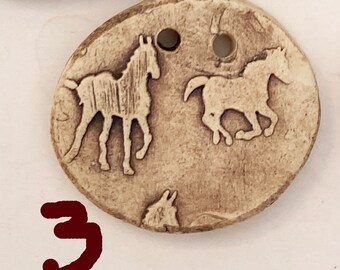 Choice Horse charm for Coiling Pine Needle Baskets