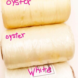 Artificial Sinew Waxed Nylon thread Bolt very strong for crafts, 17 - 70 lb test Oyster