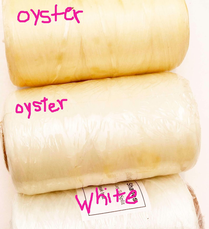 Artificial Sinew Waxed Nylon thread Bolt very strong for crafts, 17 - 70 lb test Oyster