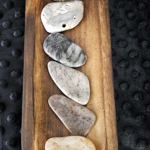 Handmade Worry Stones - Natural Rocks and Stones with Finger Groove for Stress Relief and Calming