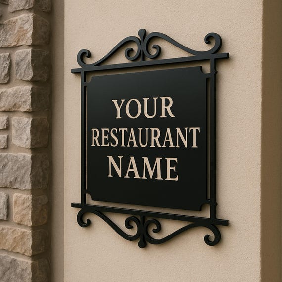 Custom Metal Logo Sign: Personalized Business Sign, Any Shape