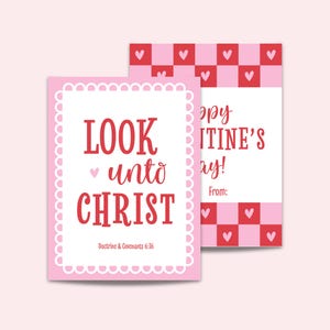 Valentinstag 2025 Jugend Thema | LDS | Schau auf Christus | Digitaler Download | Junge Damen | Primär | Ministrierung