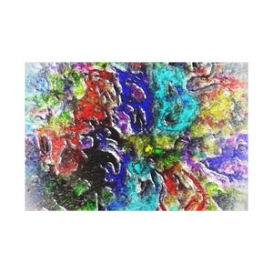Vibrant Abstract Canvas Art, Colorful Wall Decor, Modern Home Accent, Unique Gift, Art Piece for Any Occasion