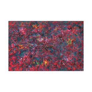 Abstract Matte Canvas Wall Art, Vibrant Home Decor, Modern Art Piece for Living Room, Unique Gift for Art Lovers, Colorful Canvas Print