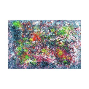 Vibrant Abstract Canvas Art, Colorful Wall Decor, Home Office Artwork, Unique Gift for Art Lovers, Modern Abstract Wall Art
