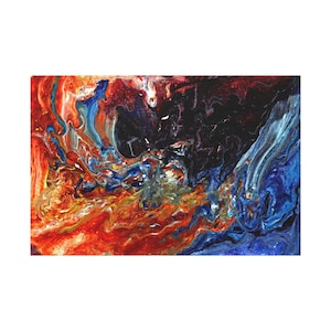 Abstract Canvas Wall Art, Vibrant Home Decor, Modern Artwork for Living Room, Colorful Art for Gift Giving, Abstract Design