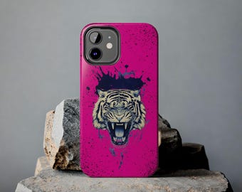 Fierce Tiger Tough Phone Cases - Mutiger Schutz, lebendiges Design, Geschenk für Tierliebhaber, einzigartiges Telefonzubehör, wilder Stil