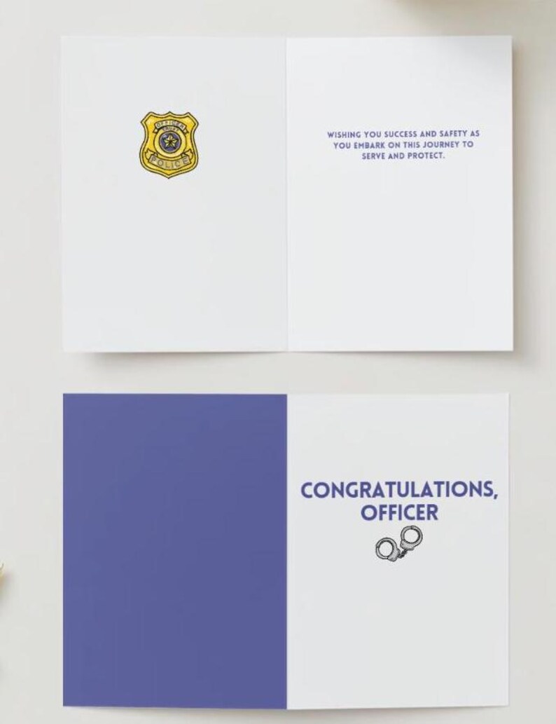 Police Officer Congratulations Card - Digital Download - Etsy