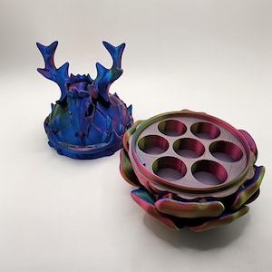 D&D Dice Box - Deer Skull | Dungeons and Dragons, Pathfinder, MTG | Great Gift for Tabletop | 3D Printed
