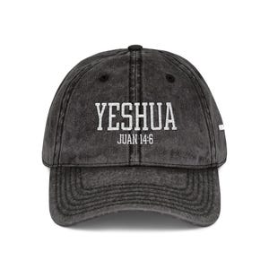 Gorra de béisbol cristiana bordada, gorra cristiana, fe, Sombrero cristiano bordado, iglesia, versículo bíblico juan 14:6, gorra de yeshua
