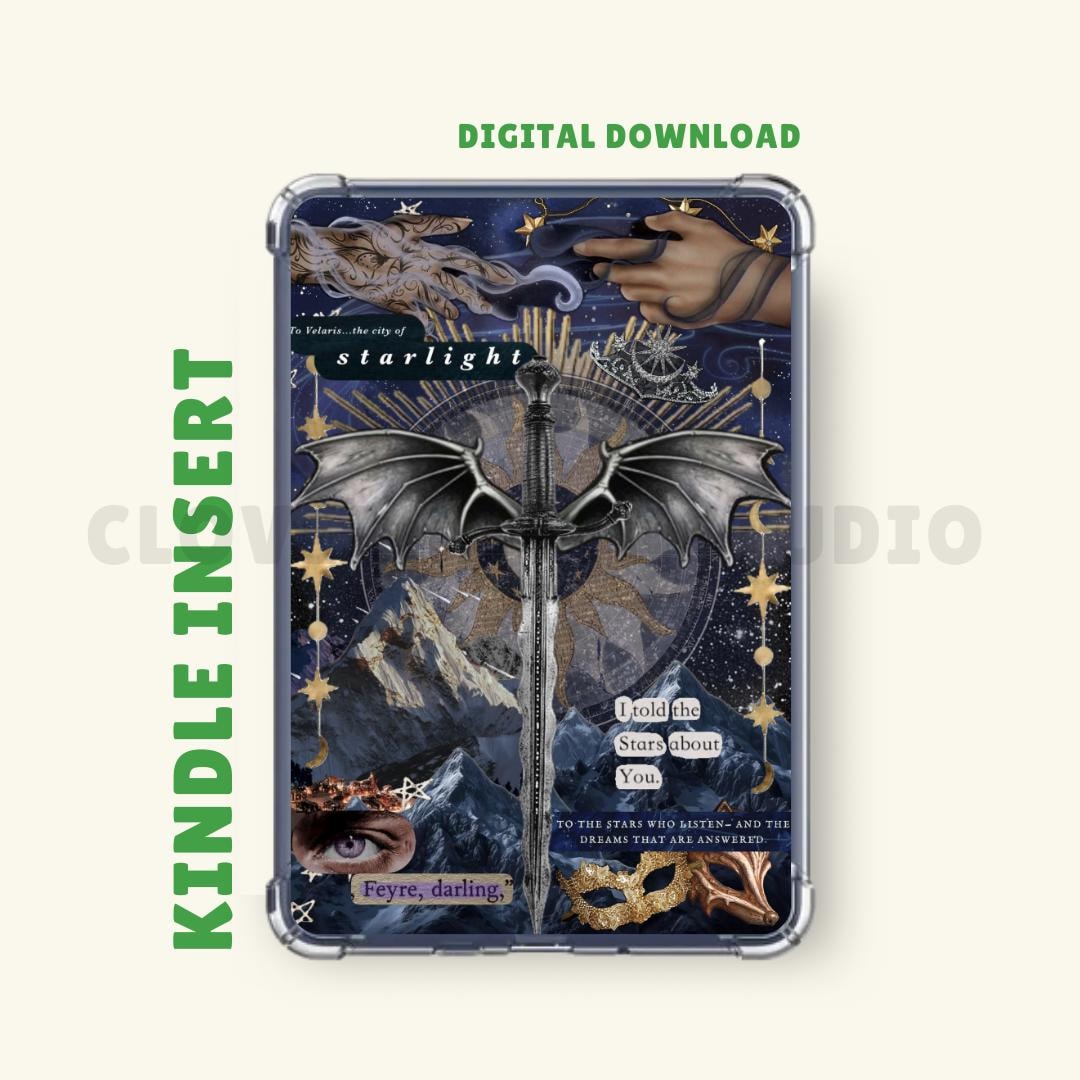 ACOTAR Inspired Kindle Insert: Printable Case Insert, Kindle Cover ...