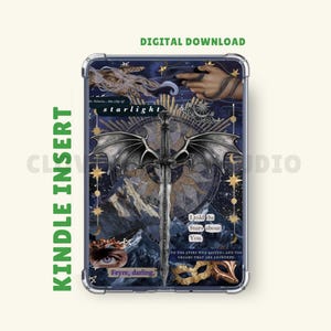 ACOTAR Inspired Kindle Insert: Printable Case Insert, Kindle Cover, Digital Download