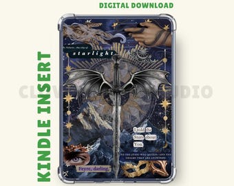 ACOTAR Inspired Kindle Insert: Printable Case Insert, Kindle Cover, Digital Download