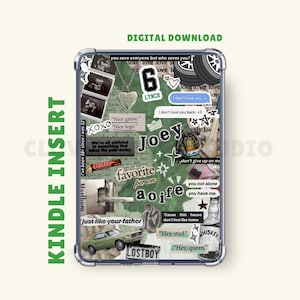 Saving 6 Boys of Tommen Inspired Kindle Insert | Joey and Aoife | Clear Case Insert | Kindle Printable | Kindle Stickers | Digital Download