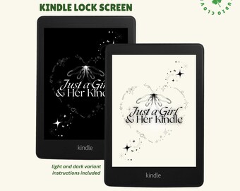 Coquette Kindle Lock Screen/Screensaver: Bow and Heart Wallpaper and Cover