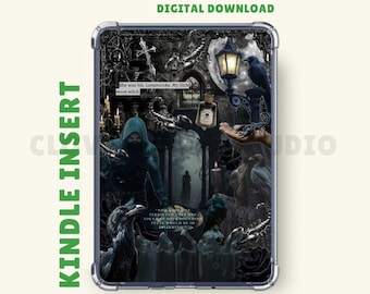 Encarte Kindle inspirado en Anathema: Fantasía gótica oscura, imprimible para Kindle, descarga digital