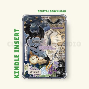 Fantasy Kindle Case Insert | Kindle Printable | Throne of Glass, ACOTAR, Fourth Wing, The Serpent & The Wings of Night, SJM | Kindle Sticker