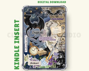 Fantasy Kindle Case Insert | Kindle Printable | Throne of Glass, ACOTAR, Fourth Wing, The Serpent & The Wings of Night, SJM | Kindle Sticker