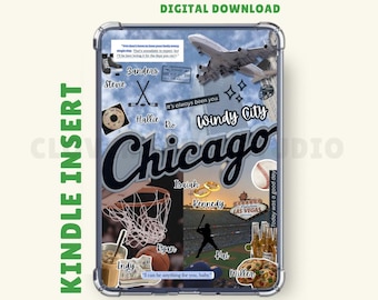 Windy City Kindle Einsatz: Sports Romance, Klare Hülle Einsatz, Kindle Printable, Kindle Abdeckung, Kindle Aufkleber, digitaler Download