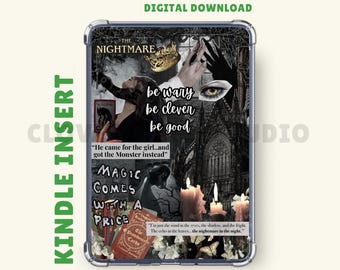 One Dark Window Kindle Insert: Gothic Romance, Clear Case Insert, Kindle Cover, Kindle Sticker, Kindle Printable, Digital Download