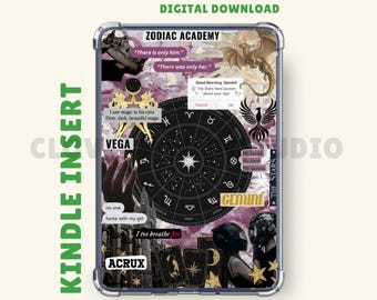 Zodiac Academy Tory and Darius Kindle Insert | Kindle Printable | Kindle Wallpaper | Clear Case Insert | Kindle Cover | Digital Download