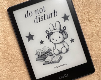 Cute Bunny Kindle Lock Screen: Kindle Screensaver, Kindle Wallpaper, Kindle Cover, Do Not Disturb