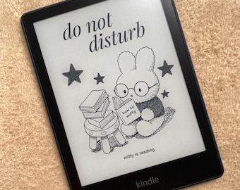 Cute Bunny Kindle Lock Screen | Kindle Screensaver | Kindle Wallpaper | Kindle Cover | Kindle Accessory | Do Not Disturb