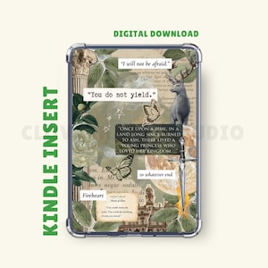 Throne of Glass Kindle Case Insert for Paperwhite, Basic, Colorsoft | Kindle Printable Insert | Kindle Stickers | Digital Download