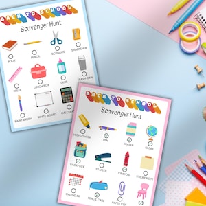 Back to School Scavenger Hunt Printable | Classroom Ice Breaker Game | First Day of School Activity for Kids | Fun Back to School Games