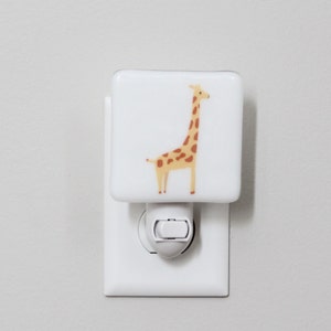 Giraffe Fused Glass Nightlight