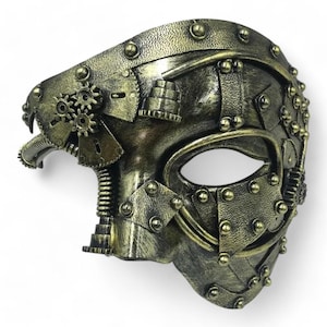 Steampunk Mask, Cyberpunk Mask, Masquerade Mask, Cosplay Mask, Halloween Mask, Gothic Mask,  Men&#39;s Mask, Half Face Mask, Women&#39;s Mask