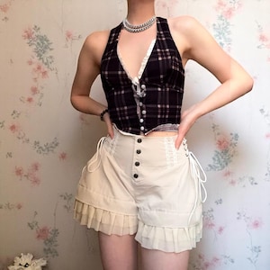 Ruffle Shorts For Women, Cosplay Costume Shorts, High Waisted Festival Shorts, Cottagecore Clothing, Lolita Style, Unique Outfit, Gift Idea