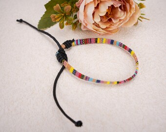 Surfer Bracelet Set for Men and Women - Handmade Boho Summer Festival Jewelry - Mens Womens Cotton Bracelet Set - Birthday Gift