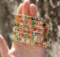 Gold Italian Bracelet, Personalized Italian Bracelet,Vintage Bracelet, Custom Gold Italy Charms, Gift for Her,Mothers Day Gift,Mom Gift product logo