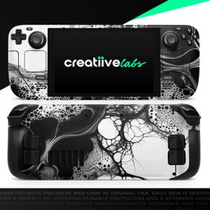 Organic Monochrome V3 | Vinyl Skin Wrap | Protective Cover Decal for Valve Steam Deck Console (LCD or OLED)