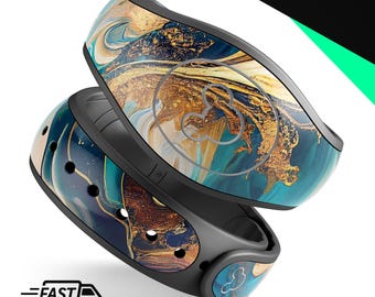 Liquid ink lab V2 | Vinyl Decal Skin for Disney MagicBand Plus, 2.0 Wrap Waterproof Magic Band Sticker | Ready to Ship