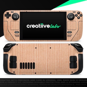 Cardboard Texture 9 | Vinyl Skin Wrap | Protective Cover Decal for Valve Steam Deck Console (LCD or OLED)