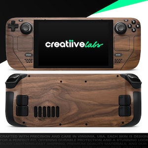 Fine Wood Plank V1 | Vinyl Skin Wrap | Protective Cover Decal for Valve Steam Deck Console (LCD or OLED)